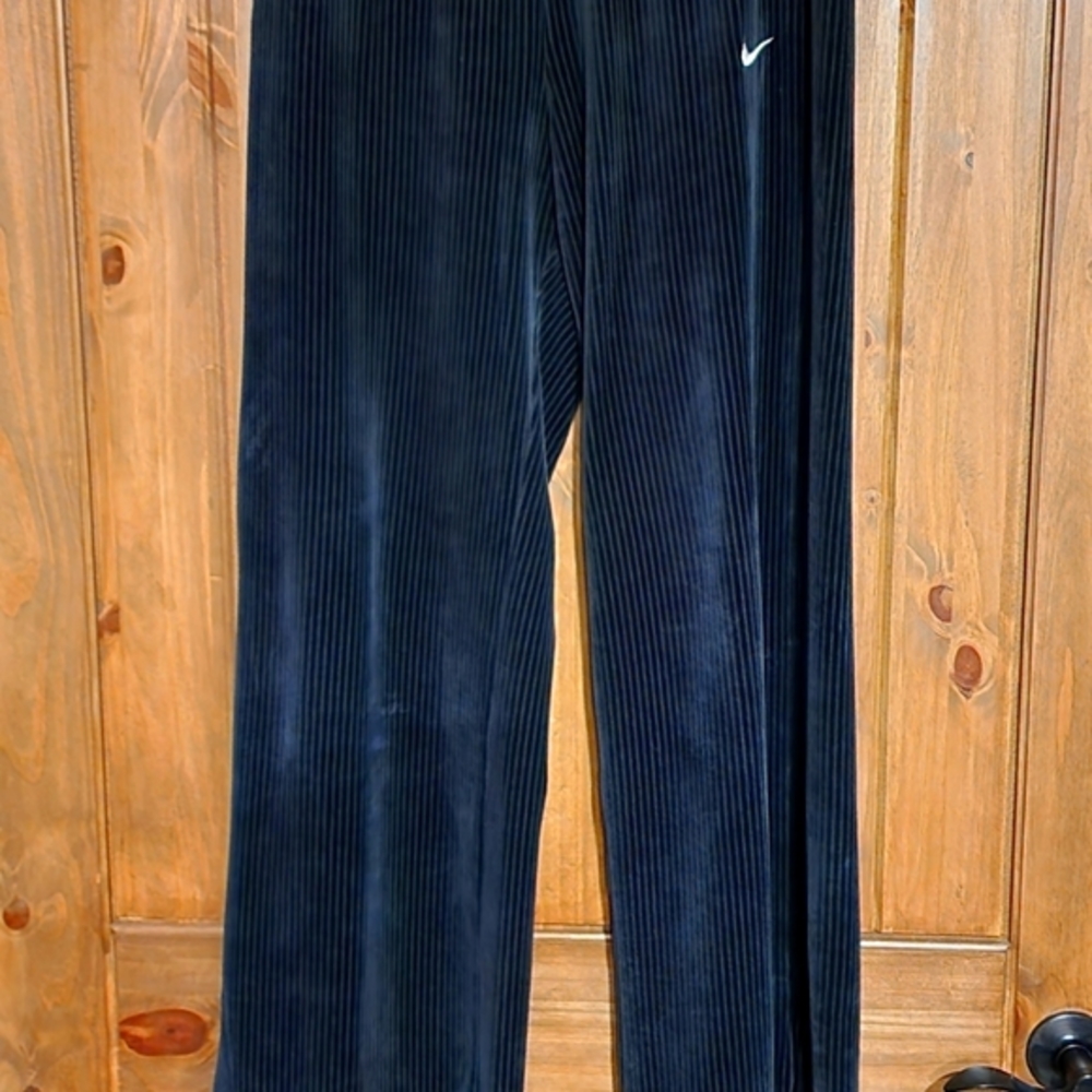 Womens velour black Nike pants Size Medium